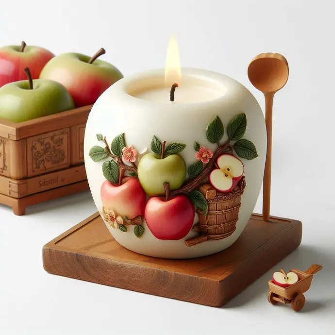 Bougie parfumée à la pomme - Pomme d’ambiance