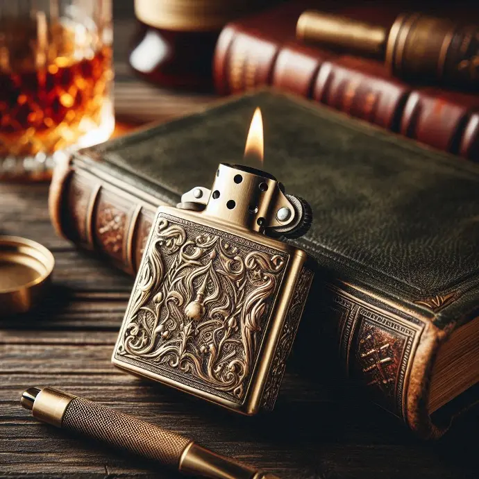 Flamme Élégante - Briquet de luxe au Design intemporel