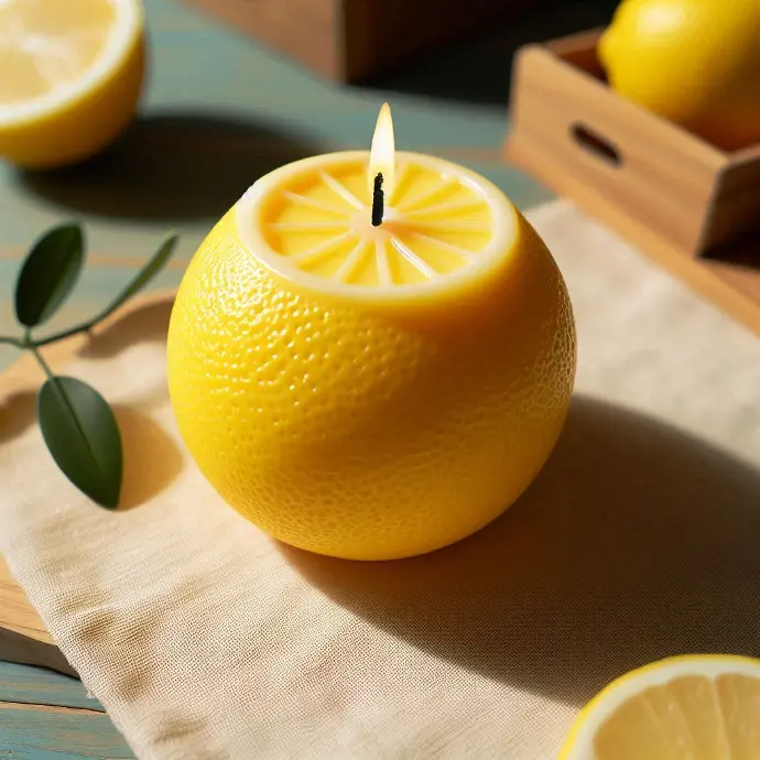Zeste de Lumière - Bougie Citronnée Éclatante